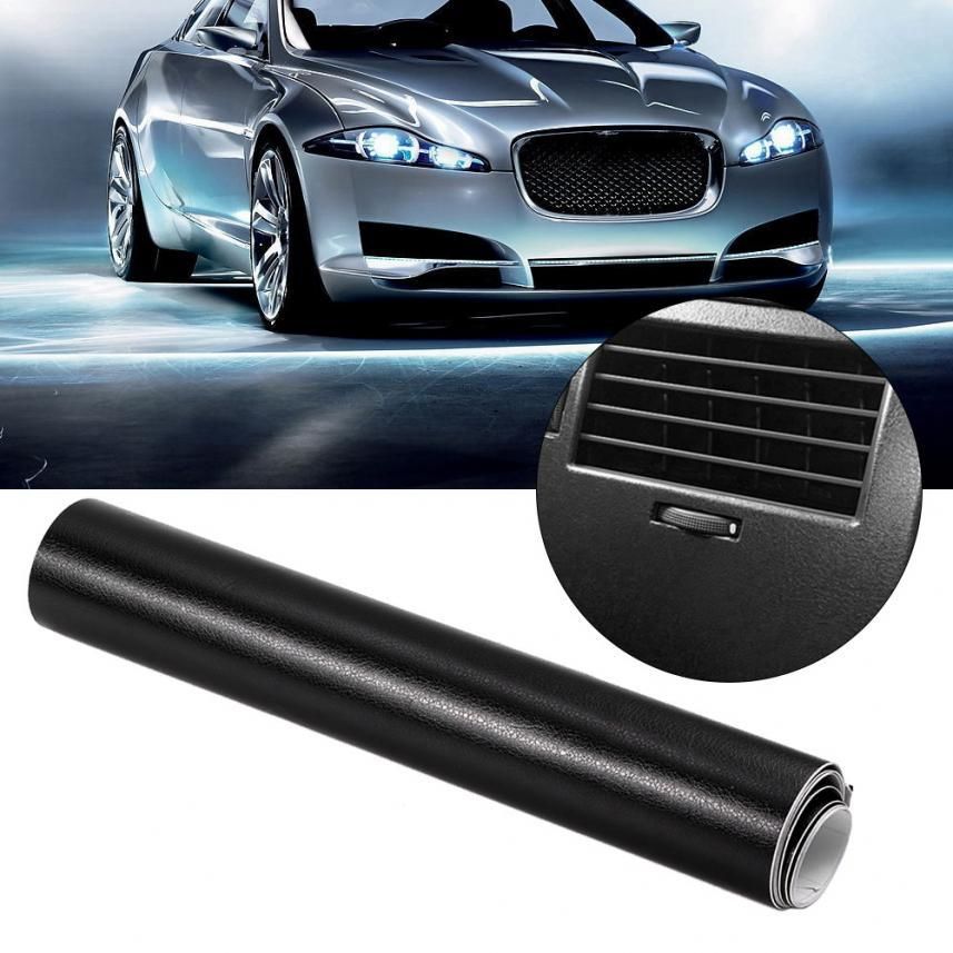 Automotive rim Quality Auto Laminated Leather Stripe Sticker Decor niture DIY Film Wrap Black 30*200cm