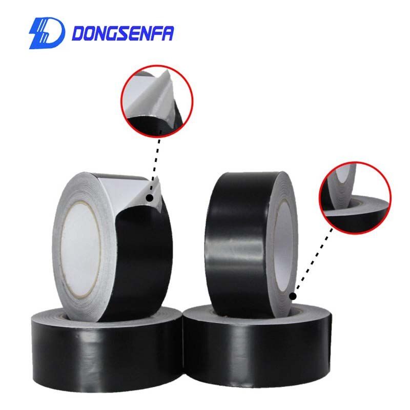 Black Aluminum Foil Tape High Temperature Resistant Shielding Foil Tape Heat Insulation Flame Retardant Light Absorption 50M