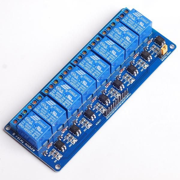 Relay Module Eight(08) channel, 8-ch, 5 Volt & 10 Ampere, Relay Control Board, Low Level For Arduino,