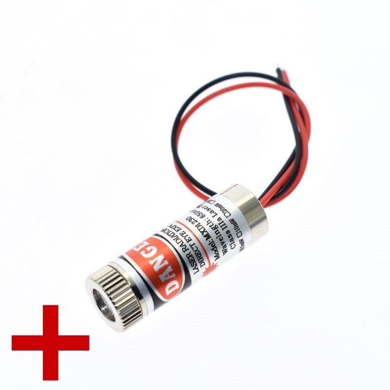 High Quality Red Line Laser Module 5mW 650nm Focus Adjustable Laser Head 5V Industrial Grade P0.05