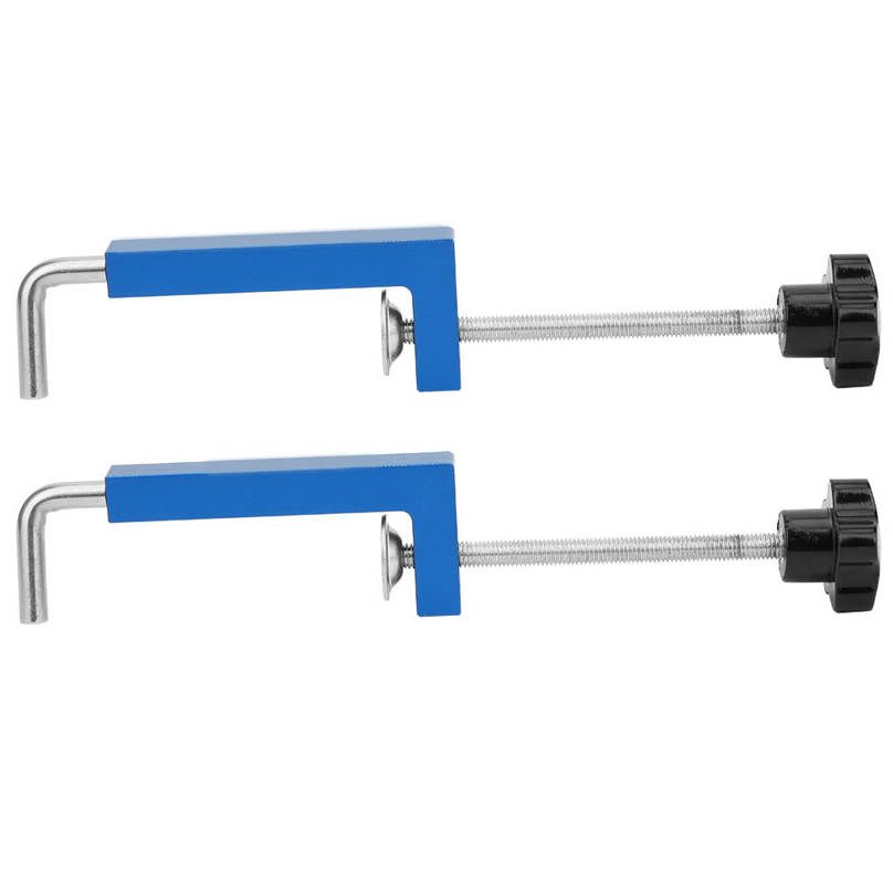Aluminum Alloy Fence Clamp 2pcs 120mm Flexible for DIY Carpenter Woodworking