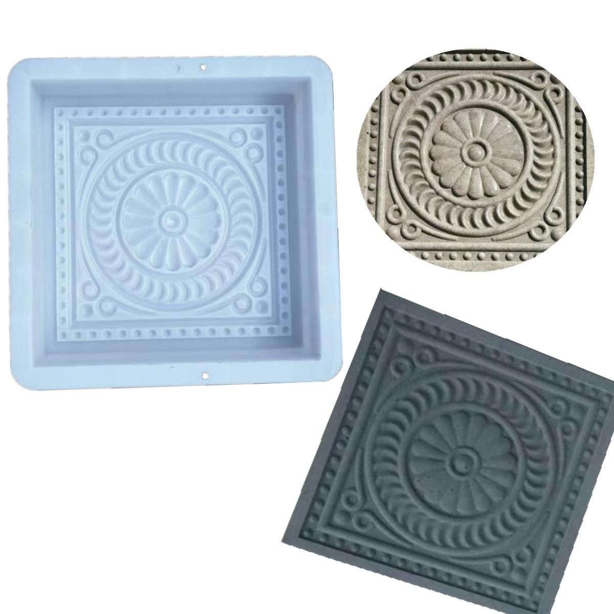 32*32cm DIY Square Plastic Path Maker Mold Tools DIY Road Paving Cement Stone Mould Brick -