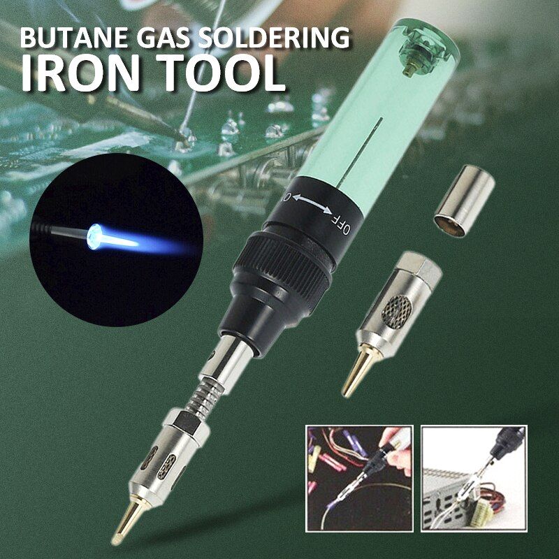 Durable 3in1 Gas Blow Torch Soldering Solder Iron Pen Butane Cordless Welding Burner For Light Soldering And Repairing