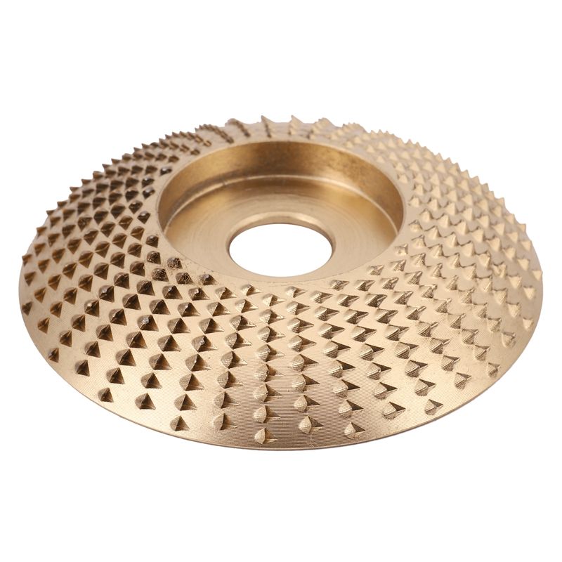 Wood Grinding Wheel Angle Grinder Disc Wood Carving Disc Sanding Abrasive Tool Bore Gold