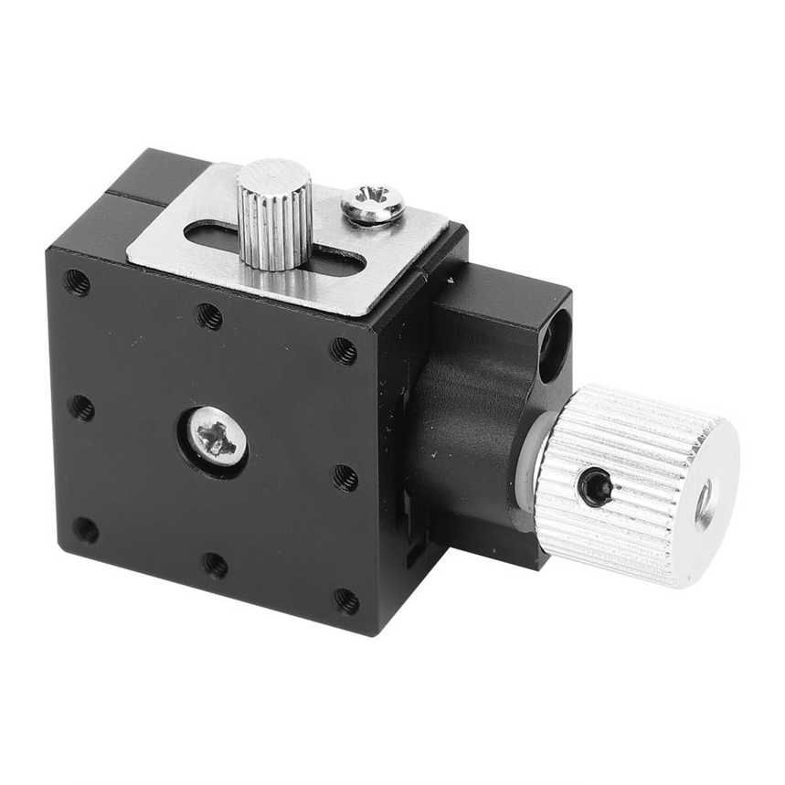 Manual Sliding Stage Dovetail Trimming Platform Aluminum Alloy Fine‑Tuning Industrial Supplies HTB25‑A
