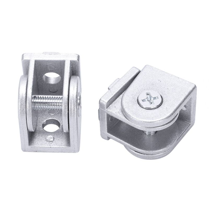 2Pcs/Lot Alloy Flexible Pivot Joint Connector For Eu Standard Aluminum Extrusion Profile 2020