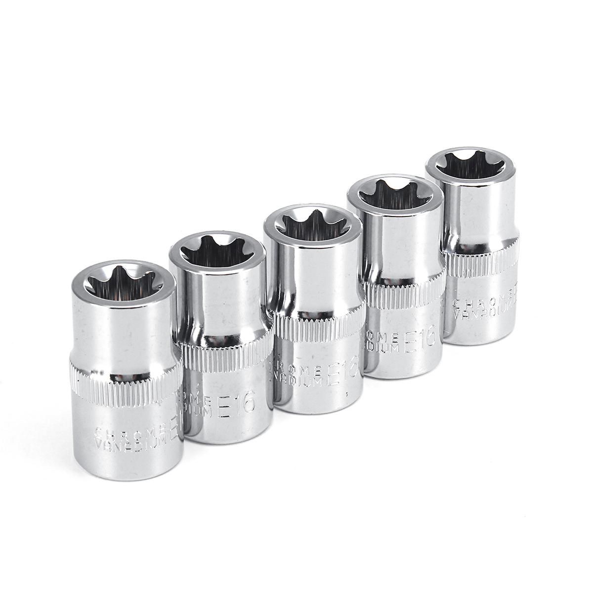 Accessories 5PCS 1/2Inch Socket Wrench Kit Auto Repair Sleeve Set Plum Blossom Bolt Bolts