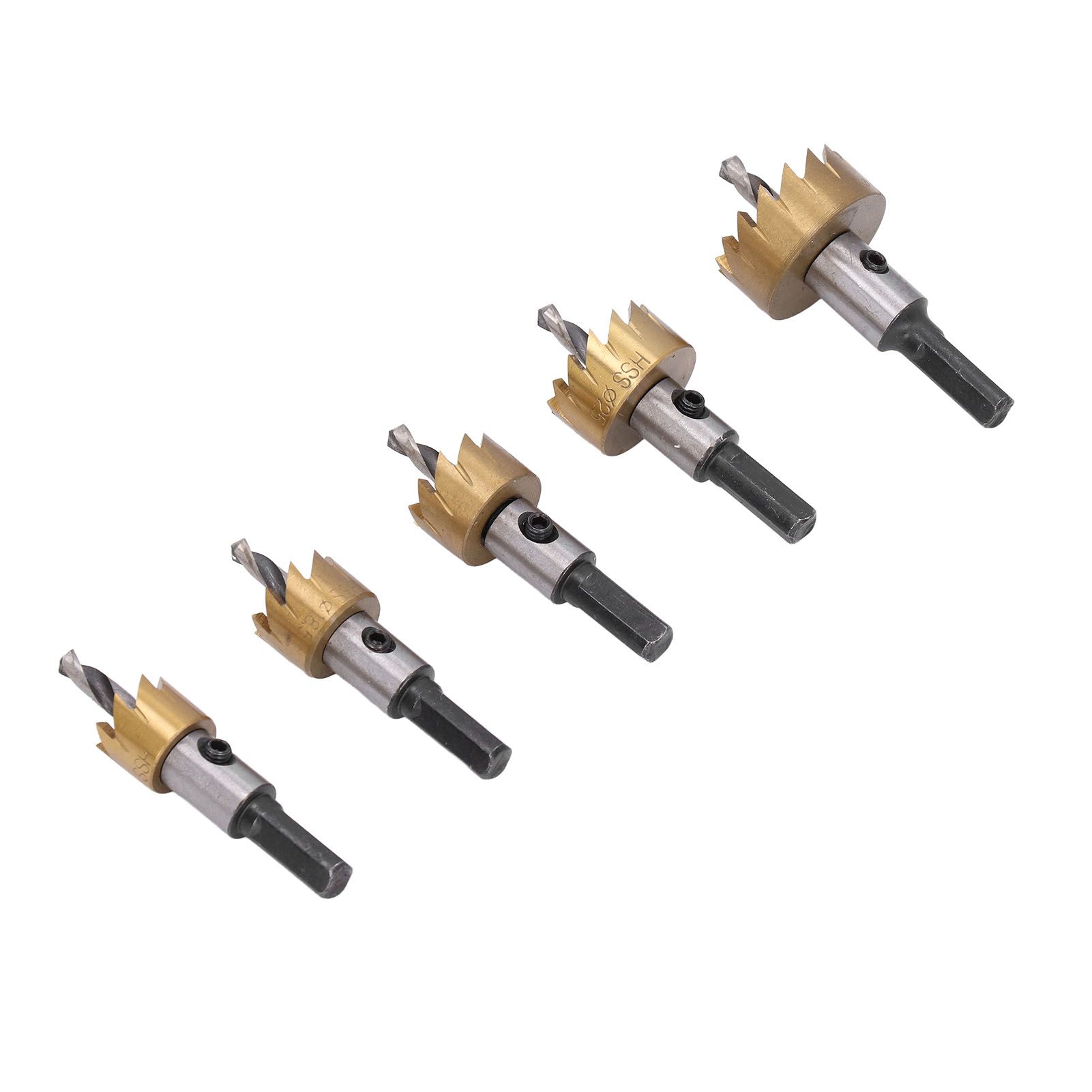 Buy Ying 5pcs High Speed Steel Hole Drill Opener Incisive Saw Cutting Kit for Hand Drills Bench