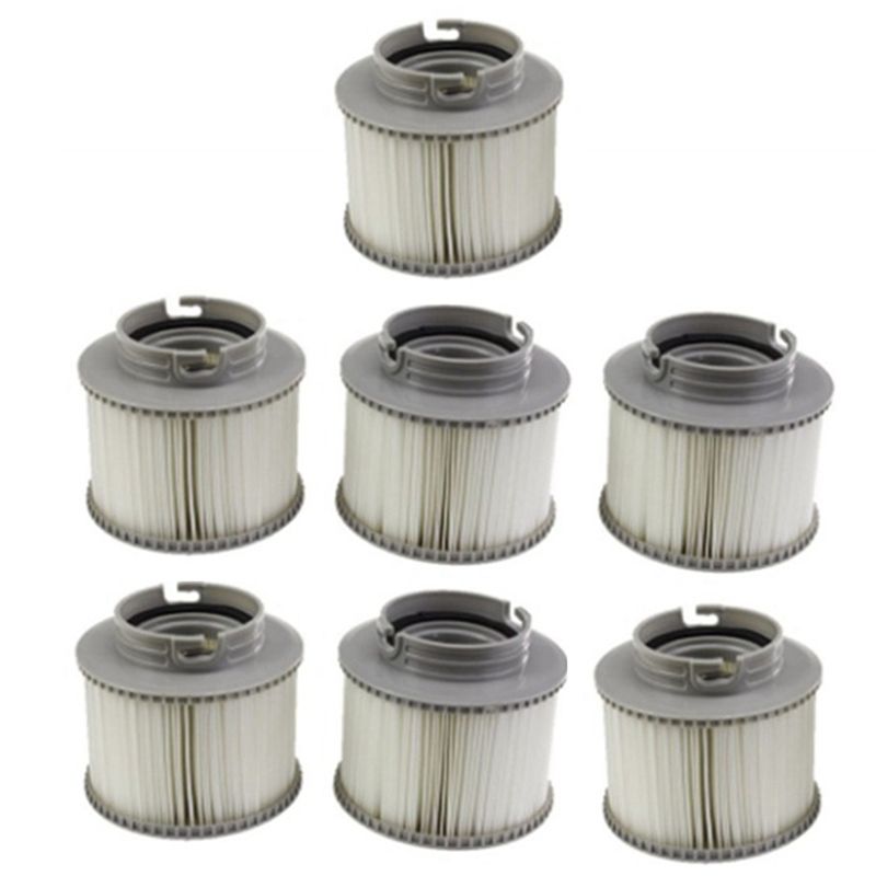7Pcs Filters Swimming Pool Hot Tub Filter Cartridge Inflatable Water Cartridge Filter for MSPA Water Filter Cartridge