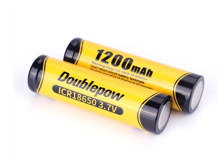 3.7v 18650 1200mah 18650 Flashlight Battery- Doublepow 2pcs