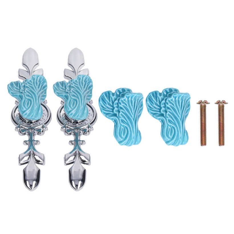 2Set Cabinet Knob Zinc Alloy Decorative Knobs Single Hole Closet Drawer Wardrobe for Home Furniture Decoration