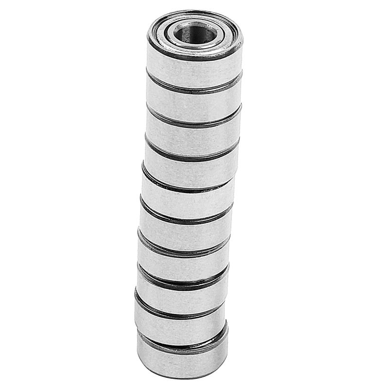 10pcs 13Size Miniature Metal Shielded Sealed Groove Model Ball Bearing Size: MR104-ZZ 4*10*4mm