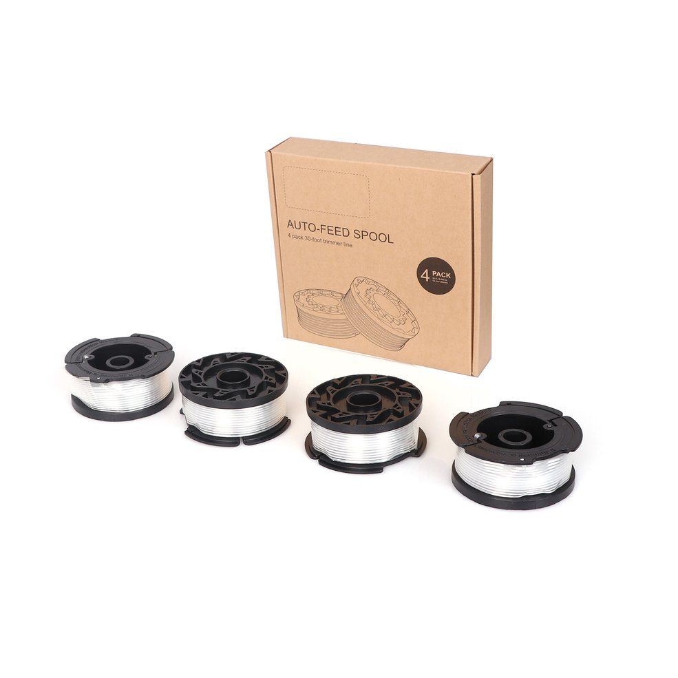 B-01 Use Replacement Spool String Trimmer Line Suitable For Black+Decker Spool B-01 Black&White