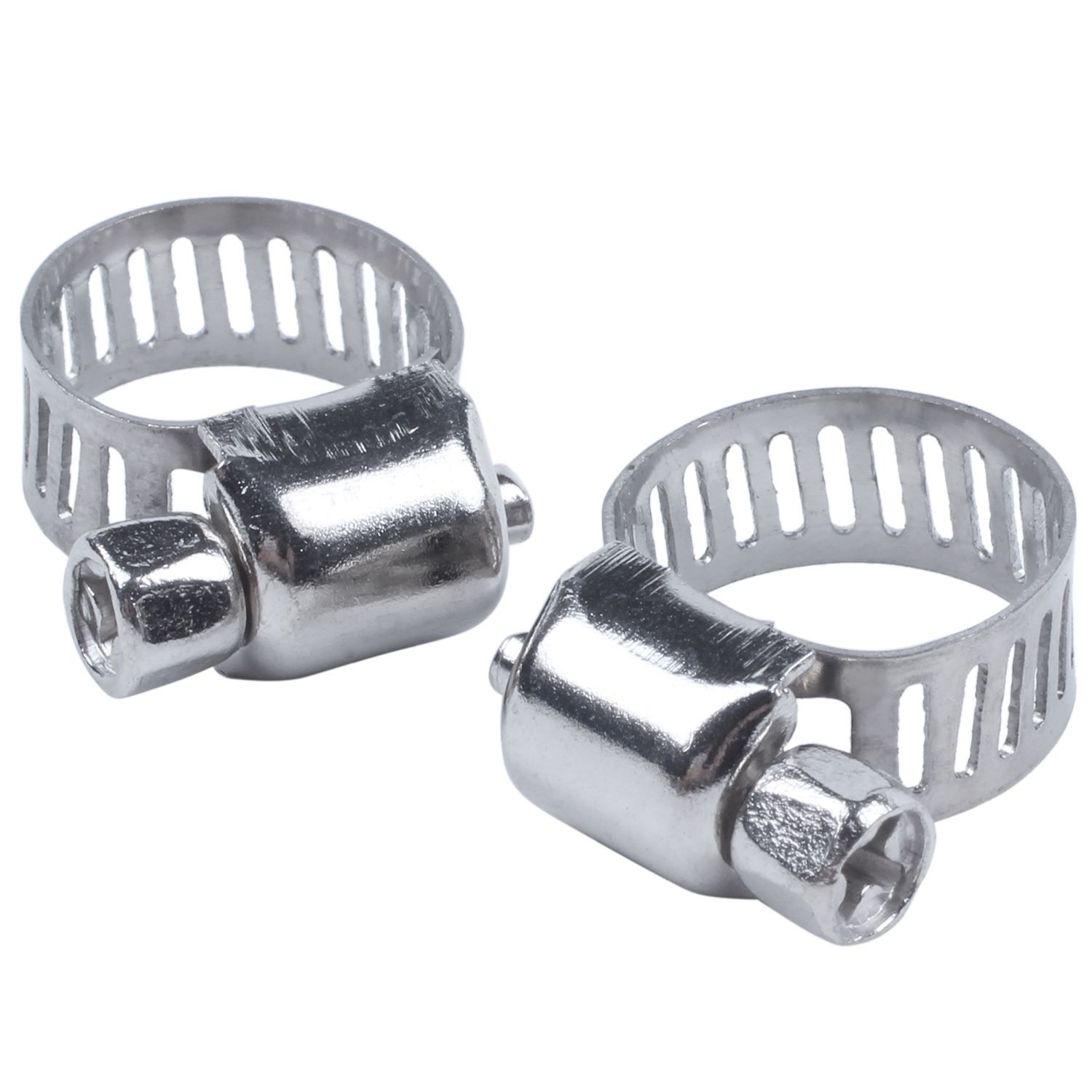 Individual 15 Pcs Stainless Steel 8mm to 12mm Hose Pipe Clamps Clips Fastener