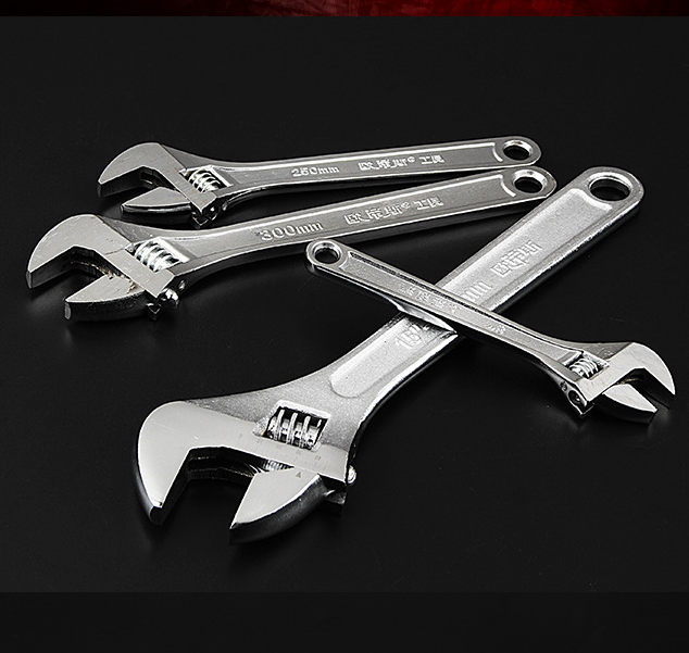 Size is 8 Wrench Spanner Adjustable wrench