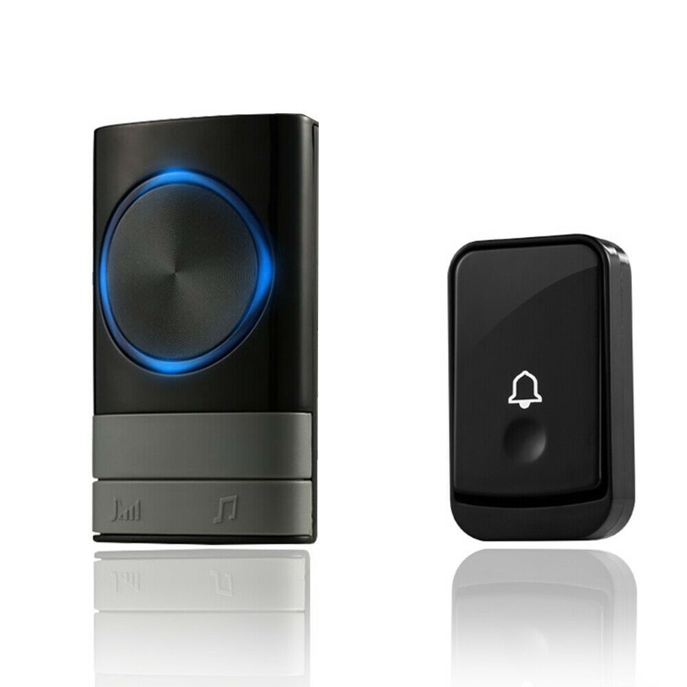 Yfashion Wireless Door Bell Doorbell Waterproof Wall Plug In Loud me LED Flash Style