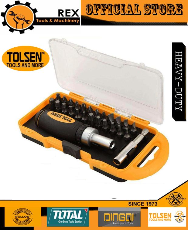 TOLSEN 26pc Screwdriver and Bit Set