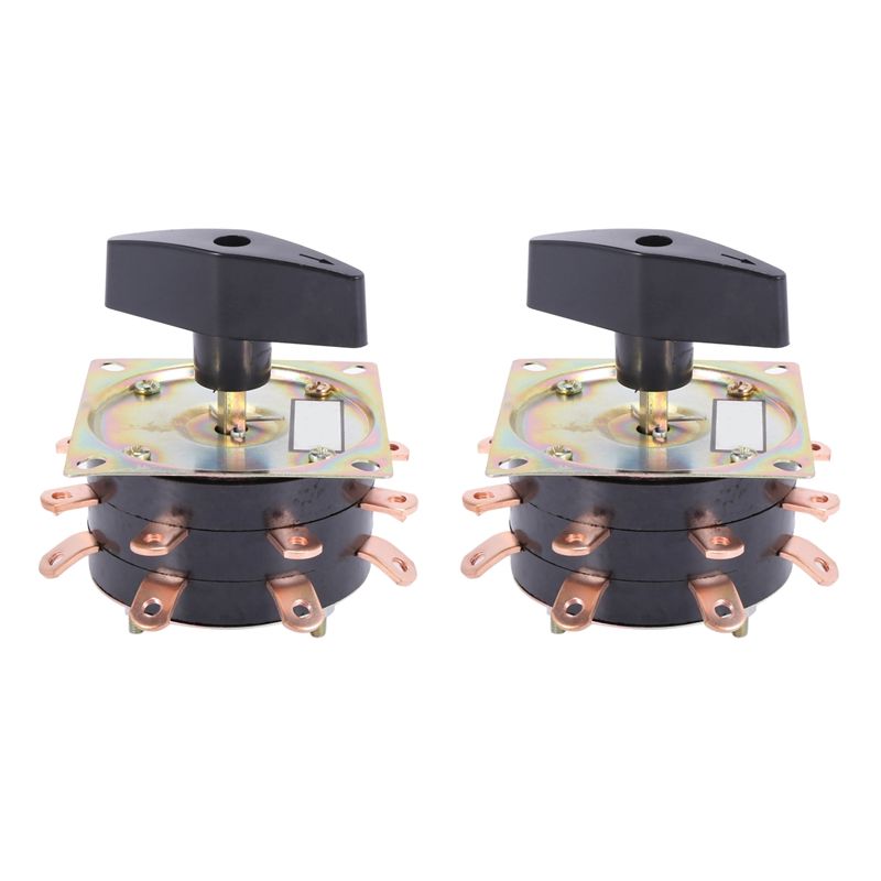 2X Welde Switch KDH-40/2-8 Contactor 8 Bit 2 Phase 16 Pin 40A Welding Machine Switch Rotary Switch Copper Needle Plated