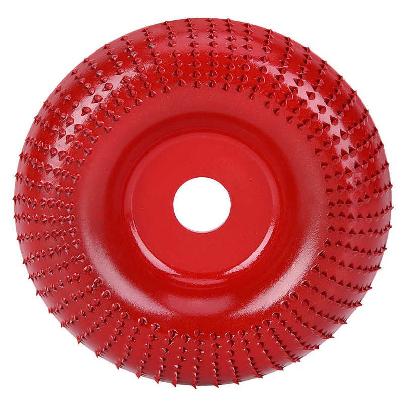 Wood Carving Disc 105mm Red Sanding Arc Grinding Shaping Wheel for Angle Grinder Woodworking Rotating Tool