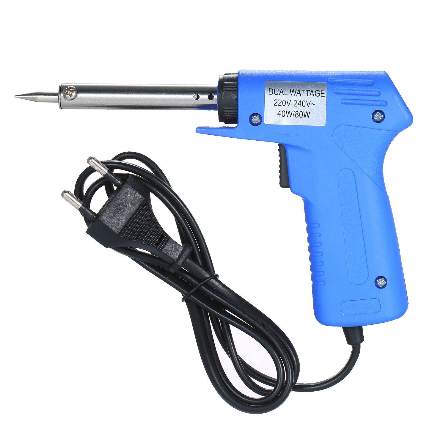 Double Power Electric Soldering Iron type Electric Soldering Iron Power Adjustable Soldering Iron Blue 40W/80W Adjustable