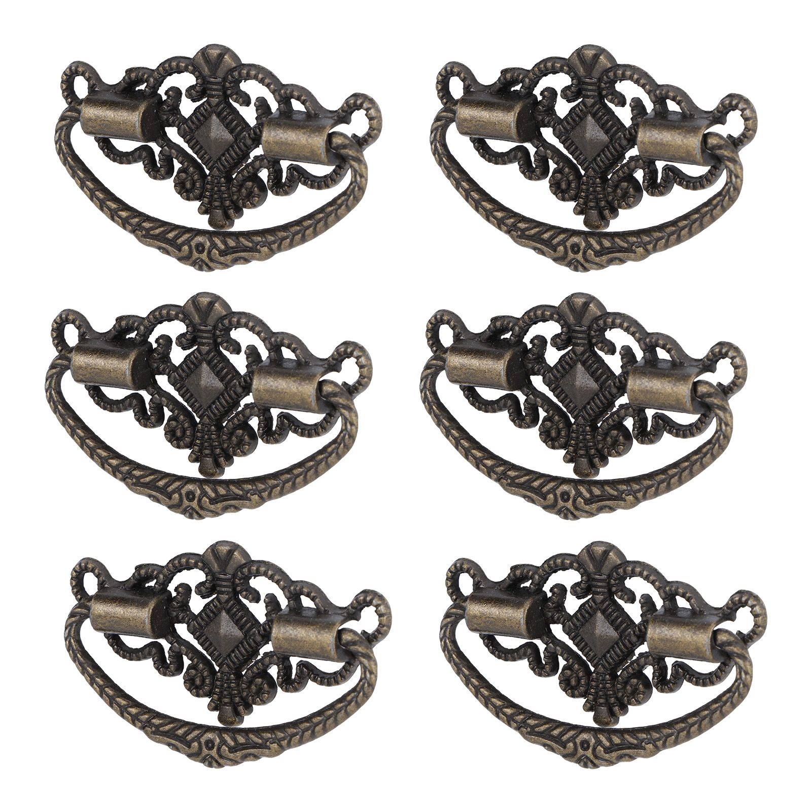 15 Sets Antique Handle Kitchen Cabinet Drawer Pulls Zinc Alloy Practical