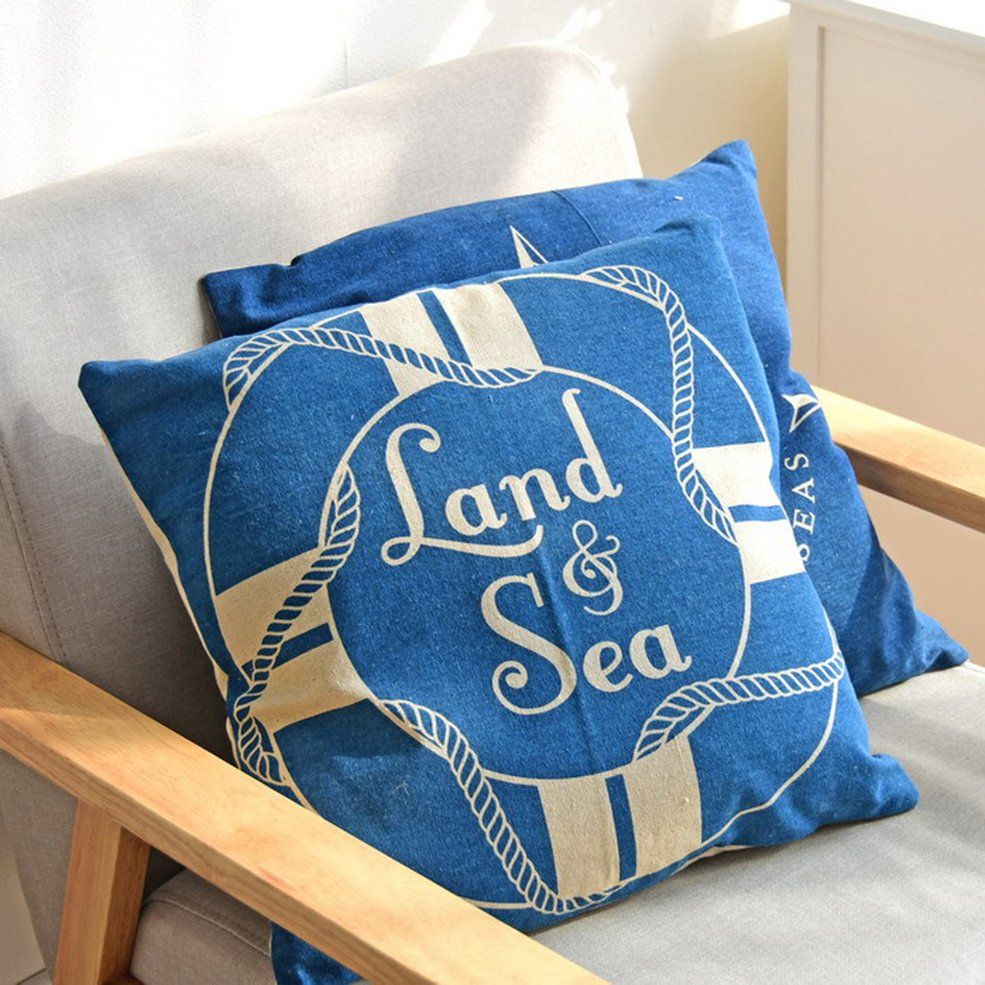 Mediterranean Series Decorative Sofa cushion pillowcase in English English