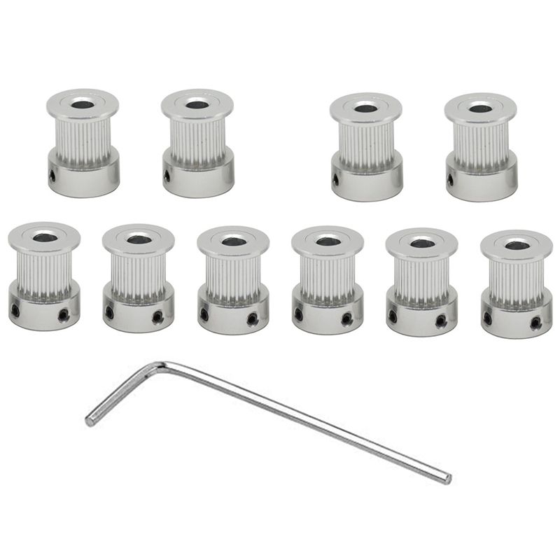 20 Teeth 2GT Timing Synchronous Pulley Bore 5mm for Width 10mm 2M GT2 Belt Small Backlash 20T 20Teeth 10Pcs