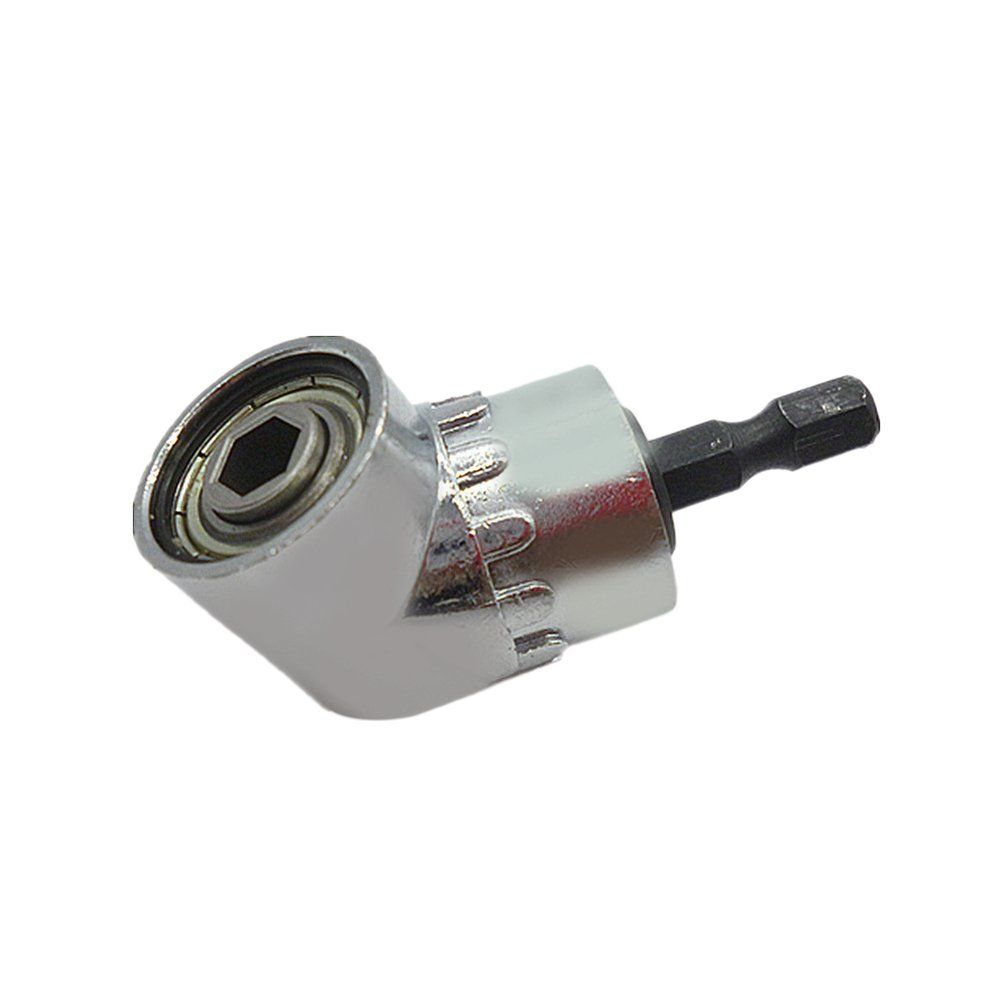 105 Degree Right Angle Drilling Corner Screwdriver Quick Change Hex Shank - silvery