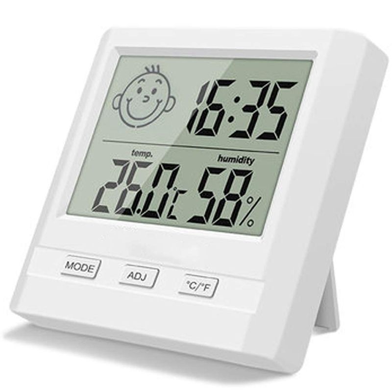 Digital Indoor Hygrometer Trmometer With  Display,Accurate Tature Hudity Monitor Meter For Home,Office,Nursing Room,Greenhouse,Warehouse And More