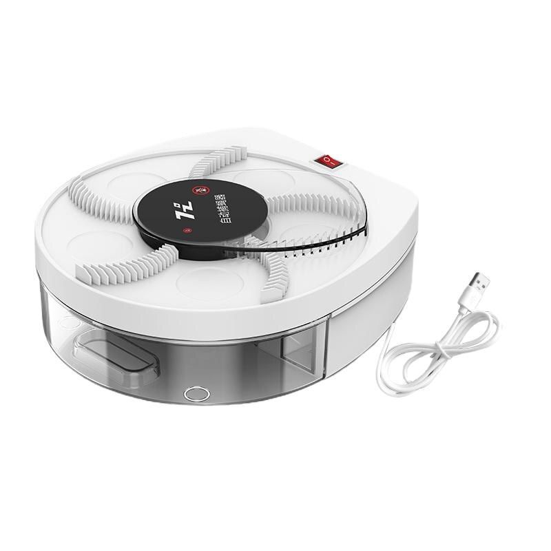 Upgraded USB Electric Fly Trap Automatic Pest Catcher Fly Killer Catching Trap Insect Pest Reject Control Catcher Fly Trap（White）