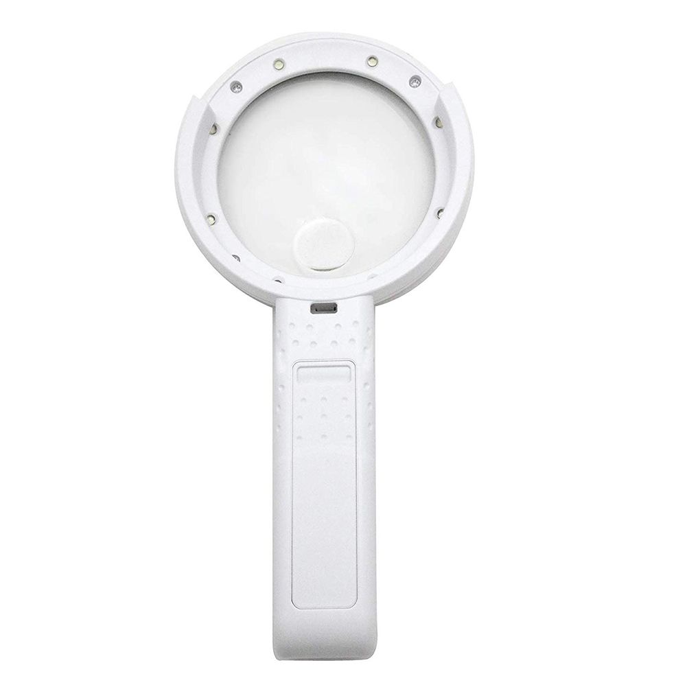Durable Hd Optical Illuminated Magnifying Glass-(5X + 11X) Magnification Lens,8 Led Lighted Usb Charge Magnifier Glass With Desktop And Hand-Held Folding 2 In 1(Upgrade Version)