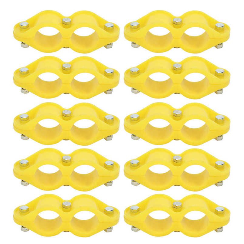 Farm Pipe Clip 10Pcs Round Water Fastener Fixing Tool Accessories for Aquaculture Waterline