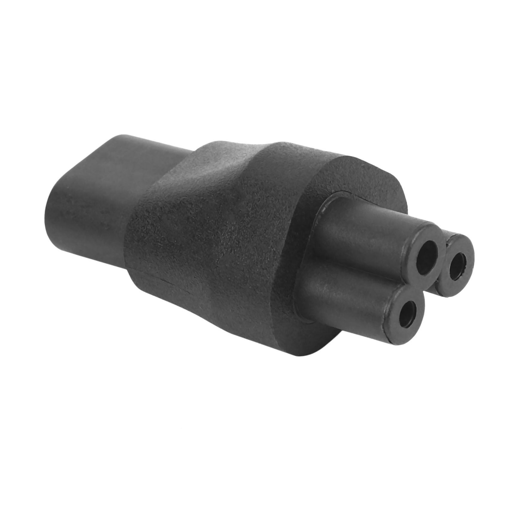 3X IEC 320 C5 3-Pin Female to C8 2-Pin Male Plug Converter  Supply Adapter