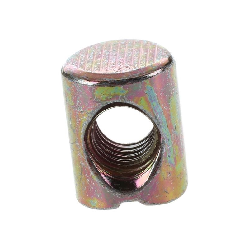 30Pcs M6 Barrel Bolts Cross Dowel Slotted Furniture Nut for Beds Crib Chairs