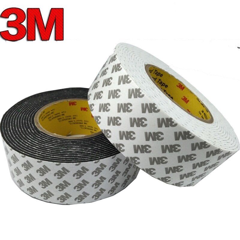 Double Sided Self-adhesive EVA Traceless Tape 5mm 6mm 8mm 10mm 15mm 20mm 25mm 30mm 50mm x 8mm Foam Sticker 2m White Black