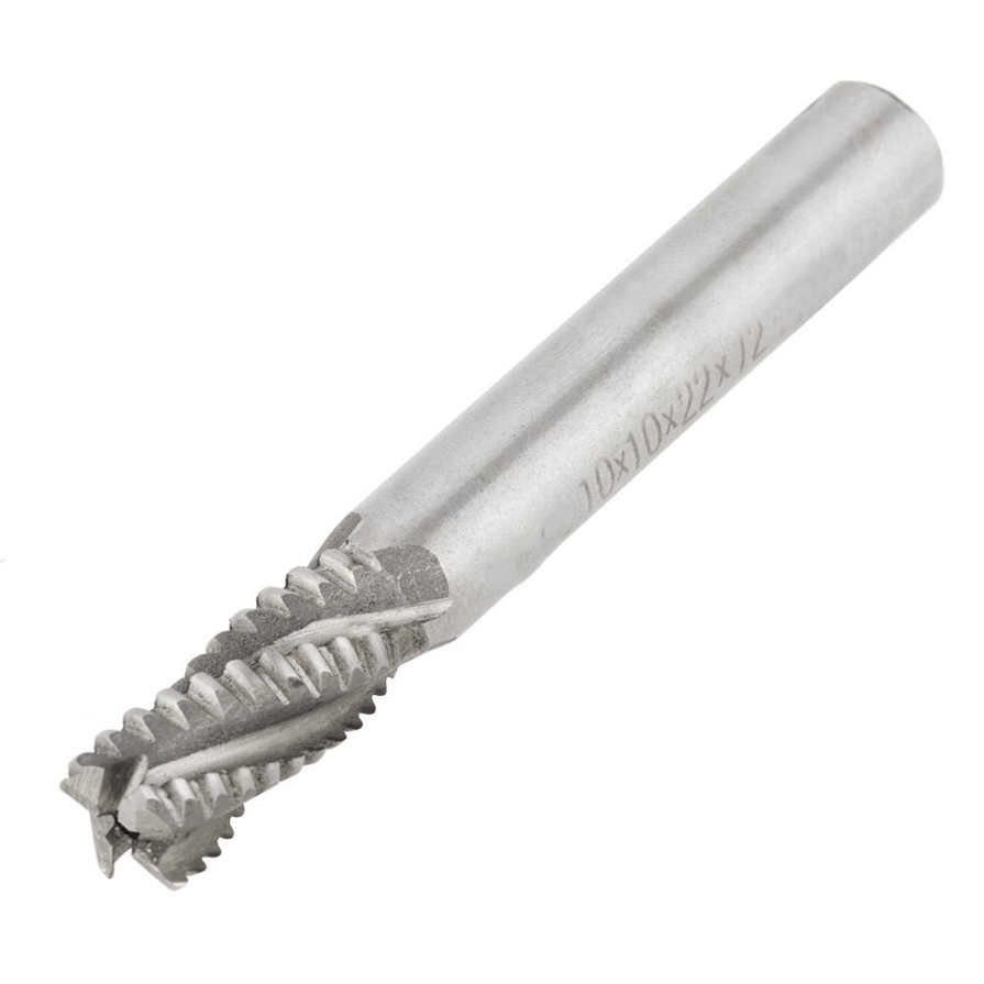 Carbide End Mill 1pc High Speed Steel 4-Flute CNC Milling Cutter 10mm Diameter x 75mm Length