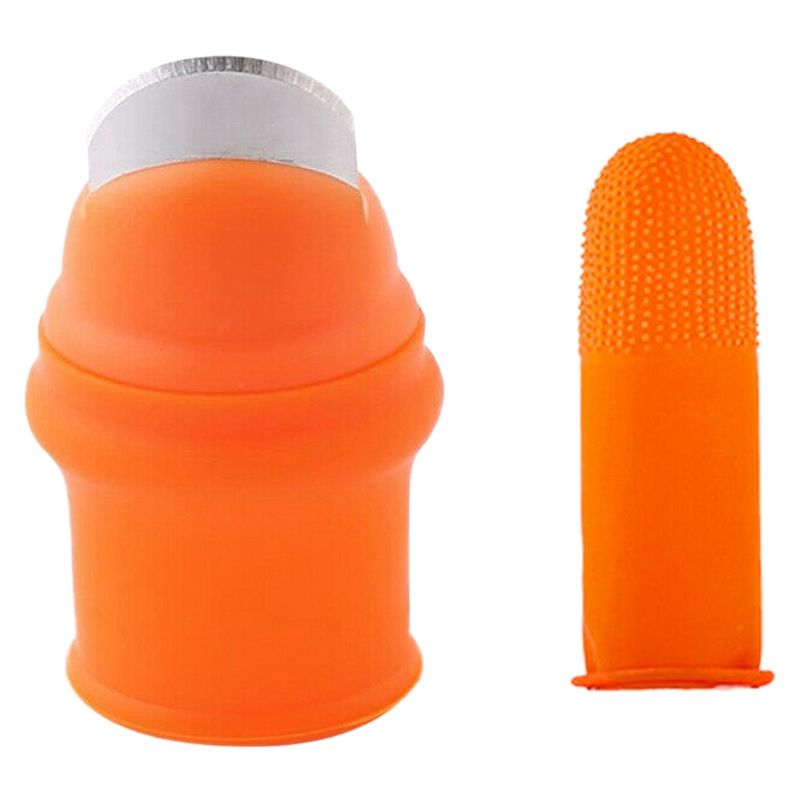 Gardening Silicone Thumb  with Finger Cots Thumb  Picker for Fruits Vege-S