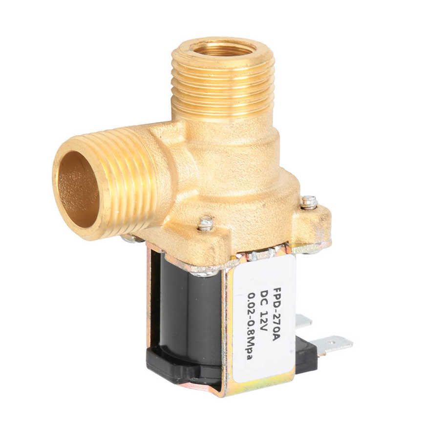 Electromagnetic Valve G1/2" Normally Close Brass Solenoid Water Inlet Switch