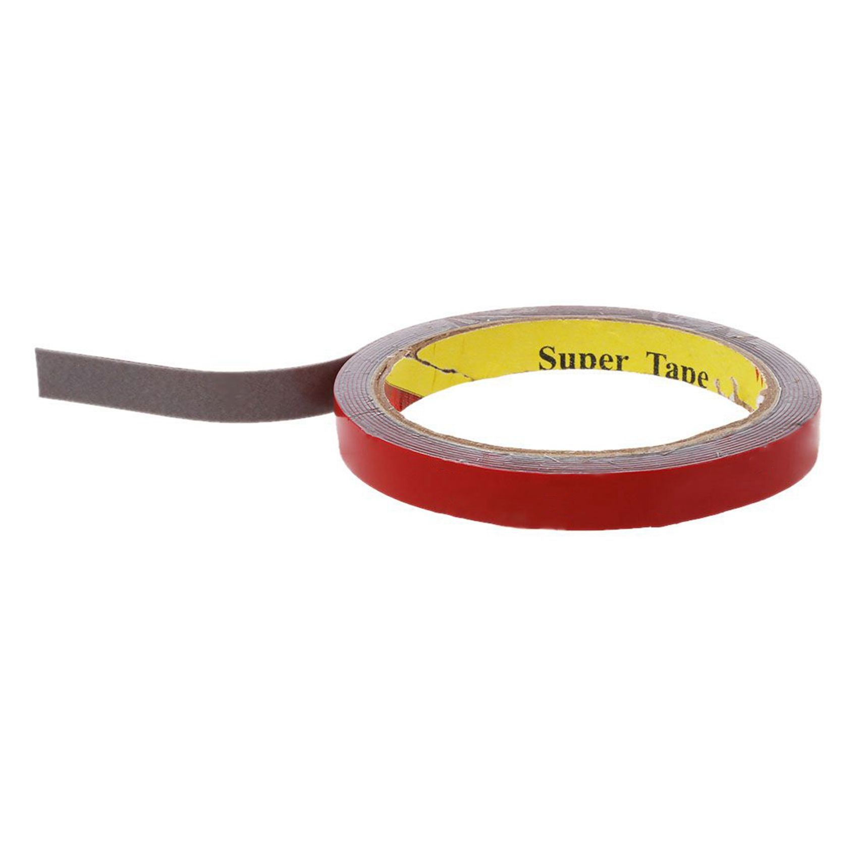 3X 3M Strong Permanent Double Sided Super Sticky Foam Tape Roll For Vehicle Car, Red 12MMx3M