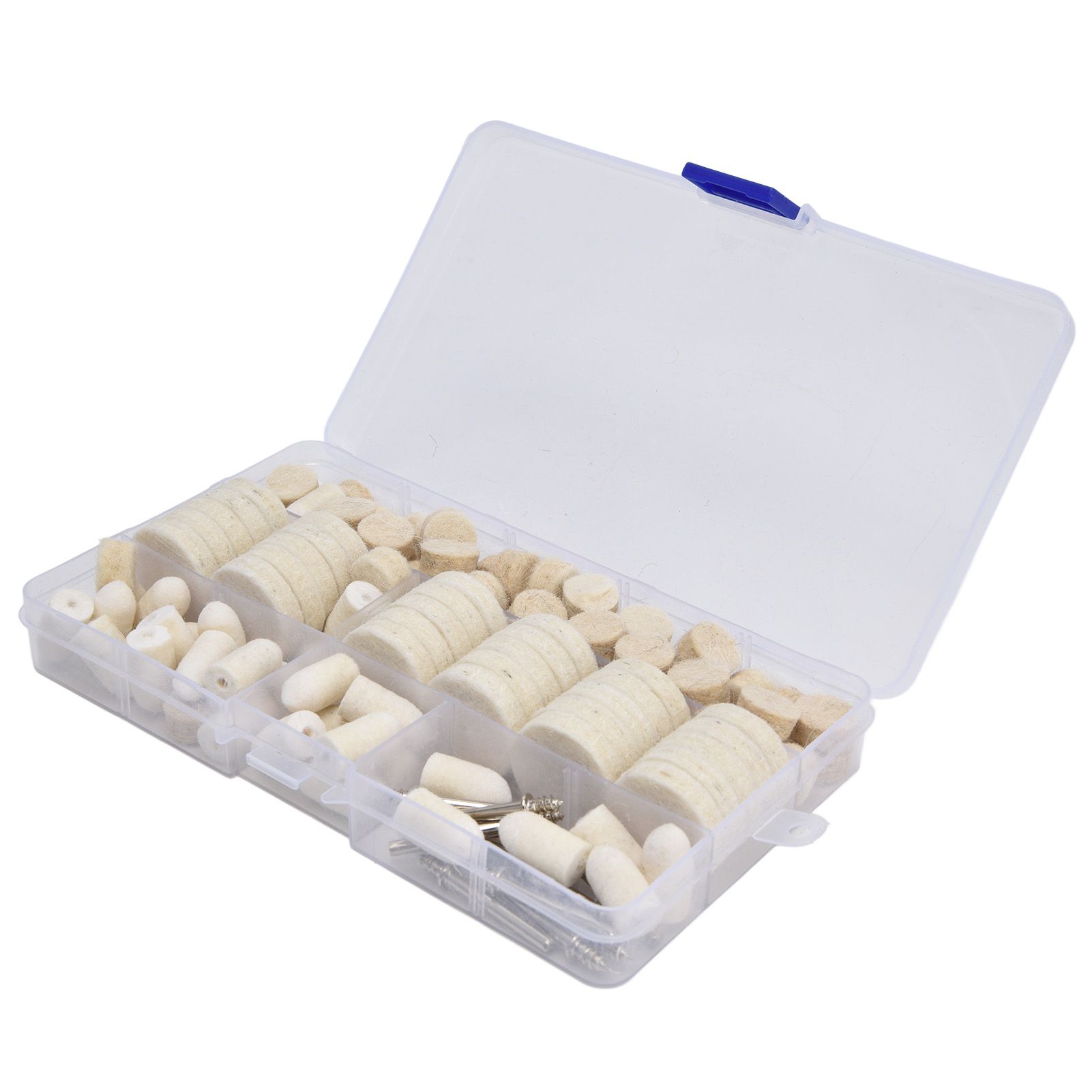 Polishing Buffing Wheels Kit Felt Drill Attachment Pad Mandrel Tool NEY