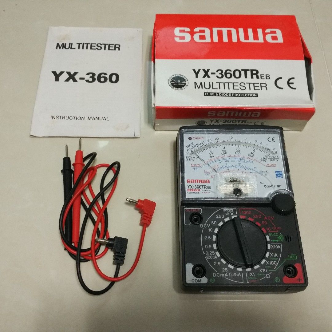 YX 360TR ELB Analog Multimeter Wit Fuse Battery Analog Multimeter