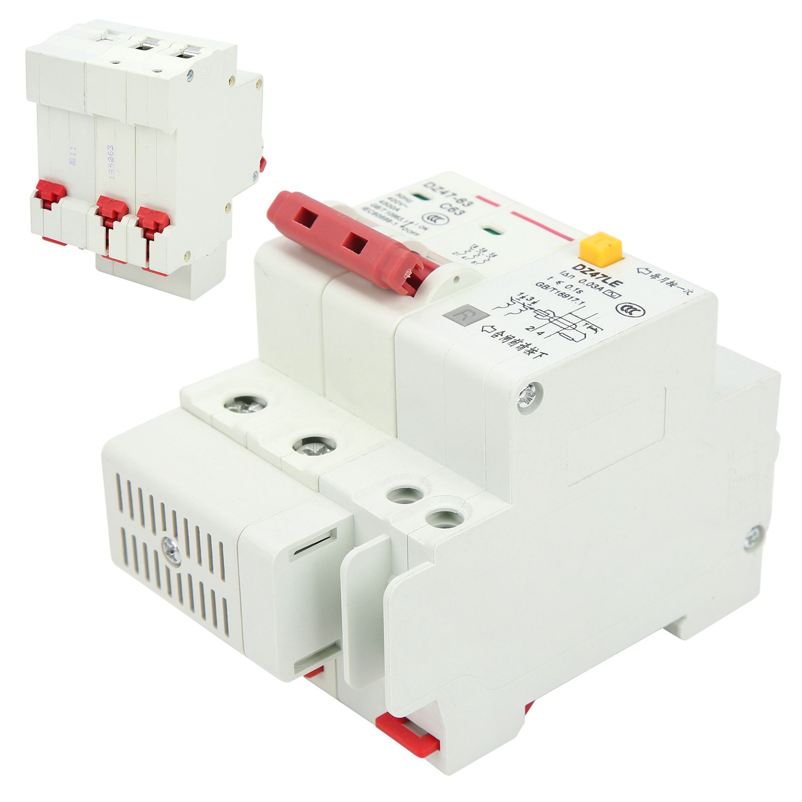 Overload Protection Circuit Breaker DZ47LE‑63 2 Pole 6‑63A Miniature Leakage Switch