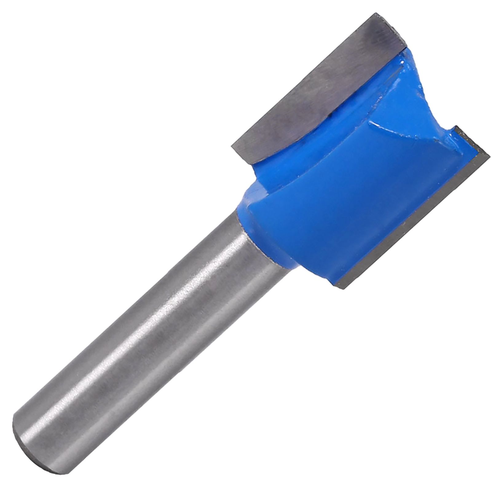 8mm Shank Milling Cutter Double Flute High Hardness Hard Alloy Sharp Edge Straight Router Bit for Woodworking