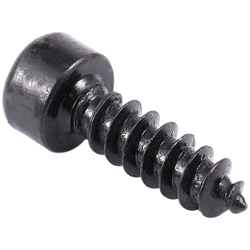 100 Pcs 3mm x 10mm Thread Hexagon Head Self Tapping Screws Black