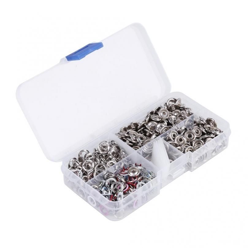 1 Set Hand Pressure Plier Tool Set With Mix Colors Metal Prong Snap Buttons Snap Fasteners Set Hand Tools Set