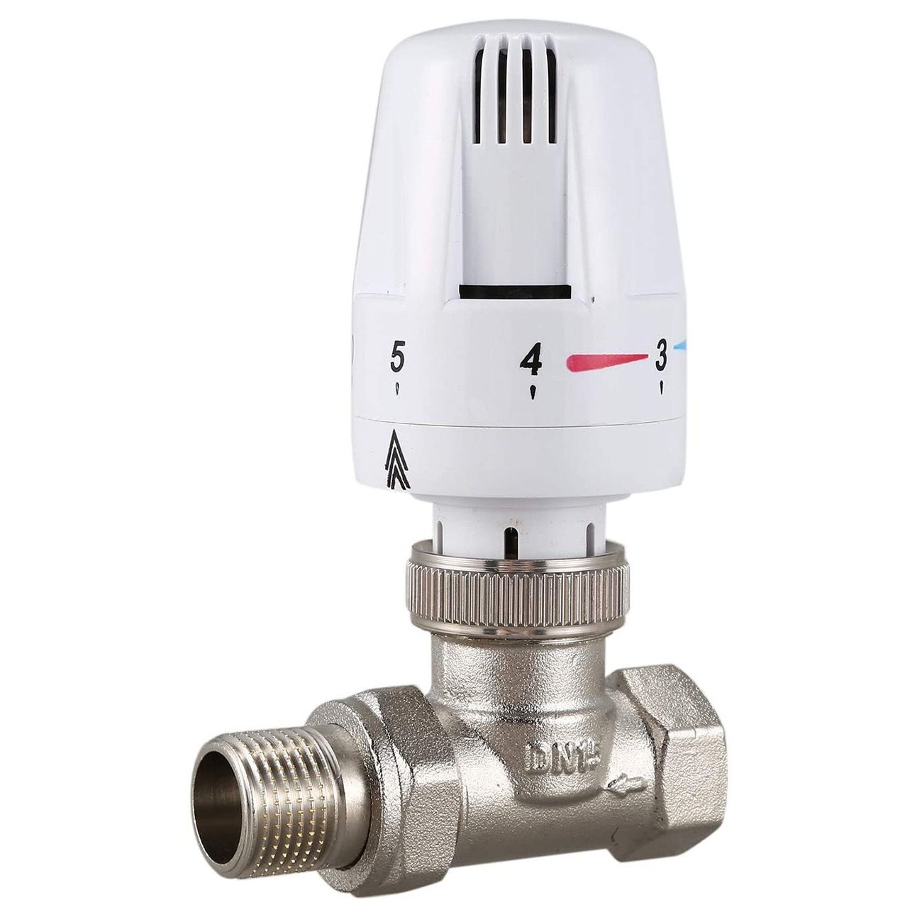 1/2Inch Brass Thermostatic Radiator Valve Straight Type DN15 Automatic Temperature Control Valve Floor Heating