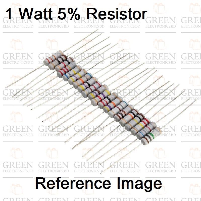 1W Carbon Film Resistor 1.2K Ohm 5%-50Pcs