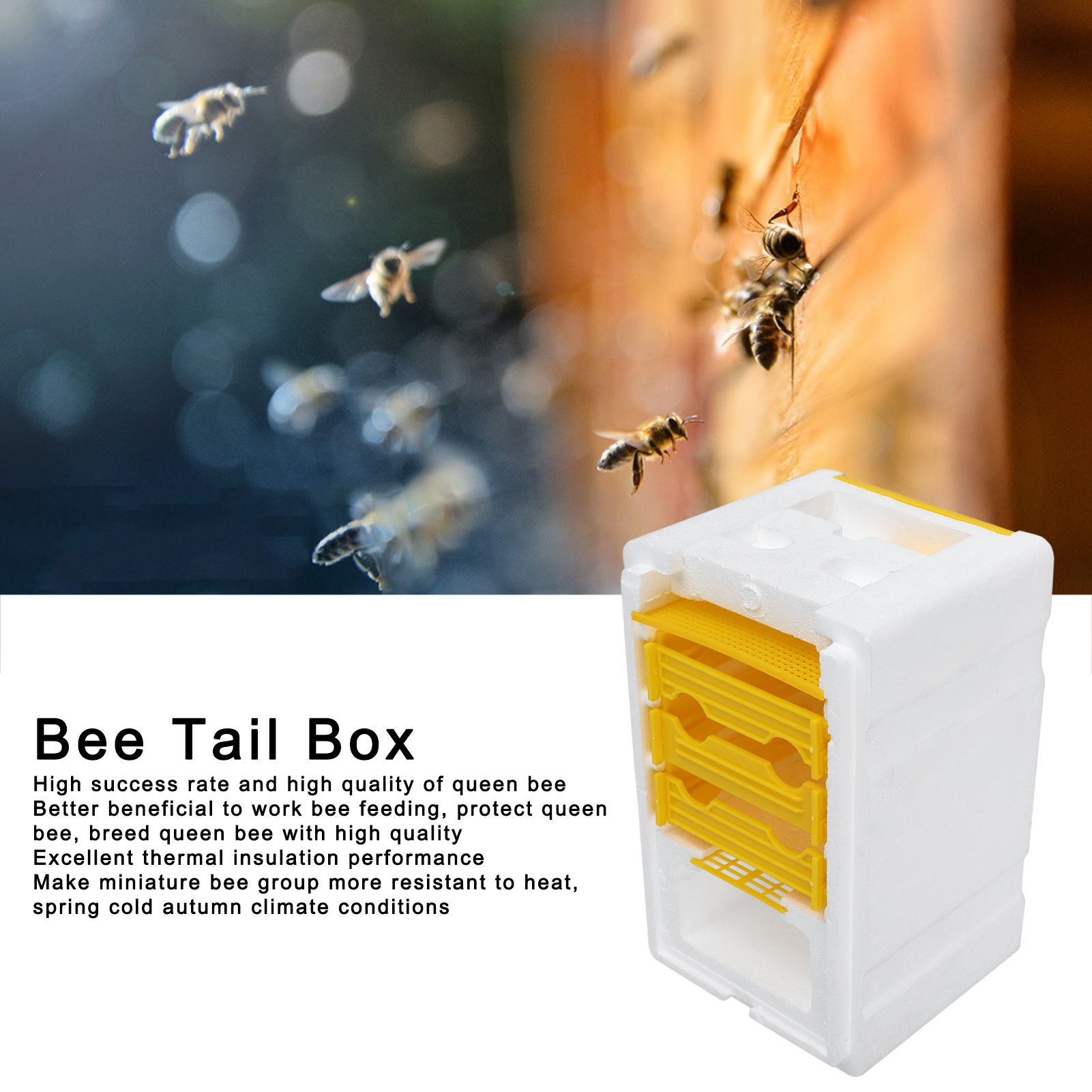 Beekeeper Tools Bee Mating Box Foam Breeding Rearing Copulation Accessory Beekeeping Equipment