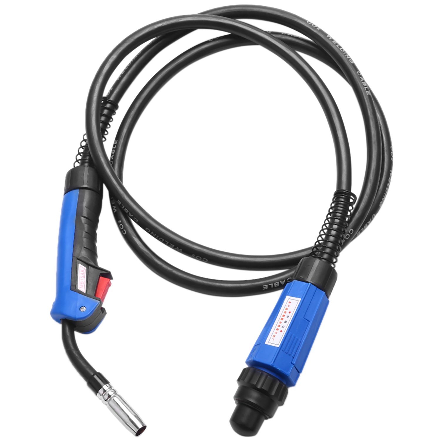 Mig Mag Welding Machine/Equipment Accessories 3M Binzel 15Ak Weld Torch/Gun with Europ Connector for Mig Mag Welding Equipment - black&blue