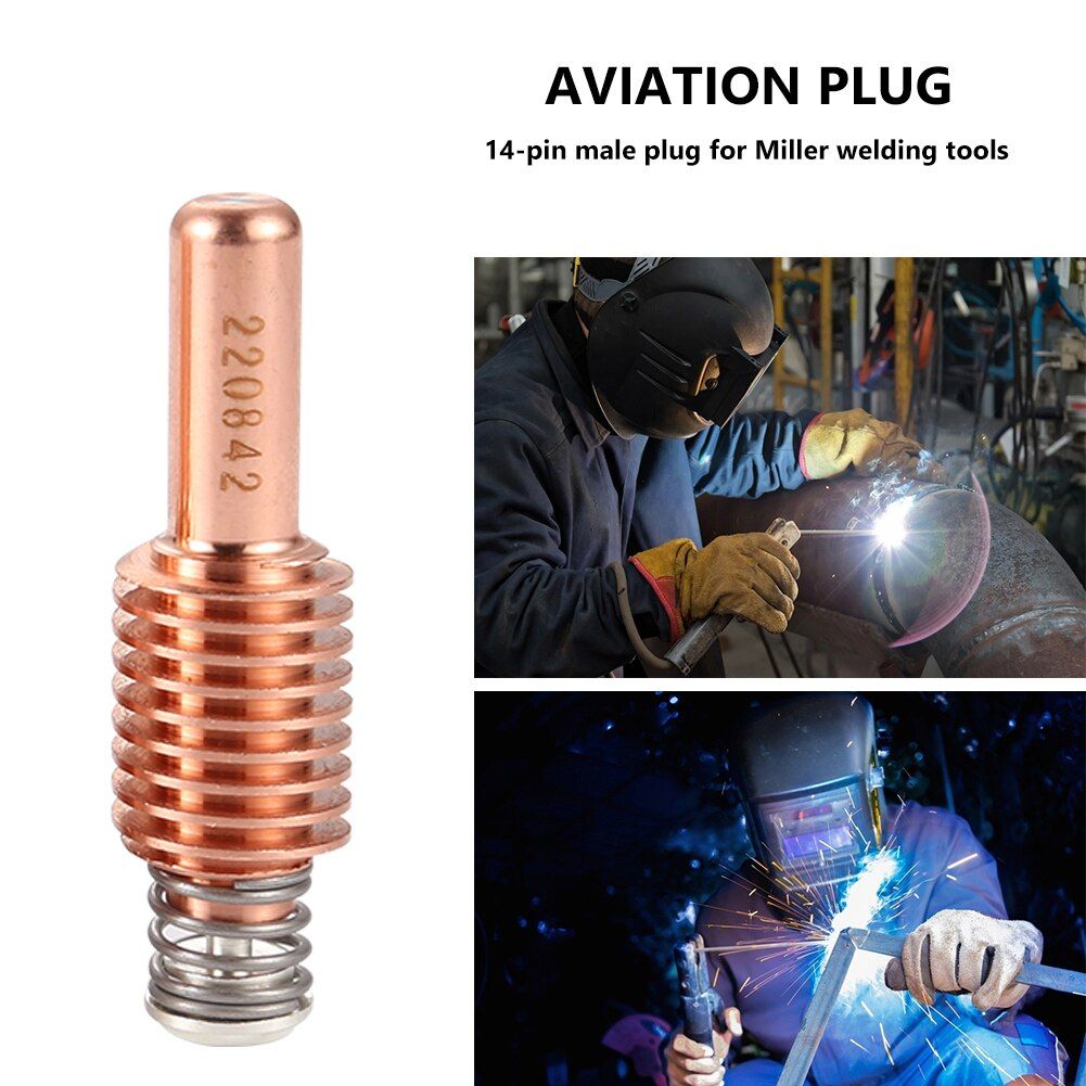 5pcs Electrode 220842 Plasma Cutting Nozzles Plasma Consumable Replacement Parts for Plasma Cutting Welding Machine